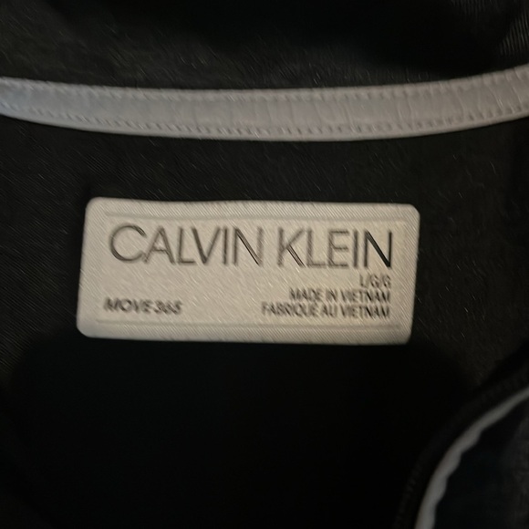 Calvin Klein Move 365 black zip top running pullover size large - Picture 4 of 8